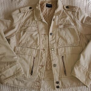 American Eagle Outfitters Cream Jacket